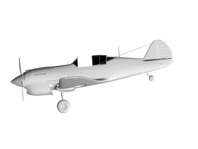 Curtiss P-40 Warhawk 3D model purchase