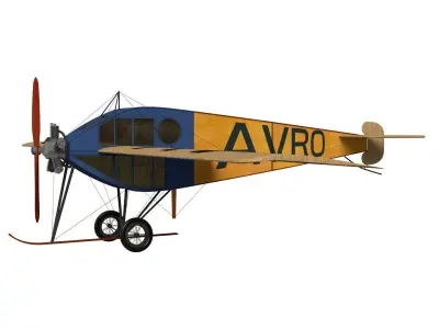 Avro Type F cabin 3D model