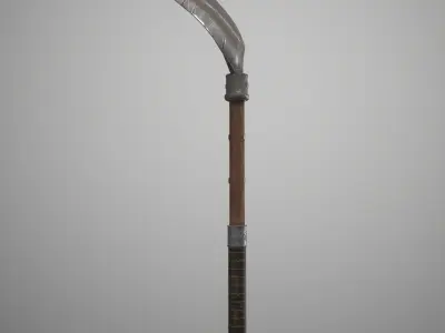 Game Ready Model Sickle old scythe Low-poly 3D model
