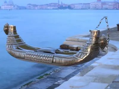 Gondola Egyptian style 3D model