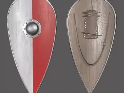 shield Low-poly 3D model