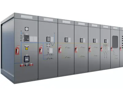 Switchboard 10 Low-poly 3D model