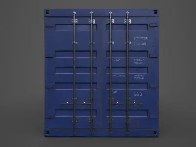 Cargo Container Low-poly 3D model purchase