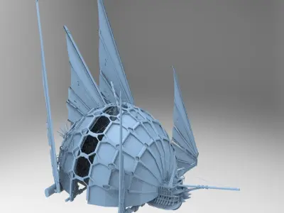 Great Khan Ocean BattleShip collection  Low-poly 3D model