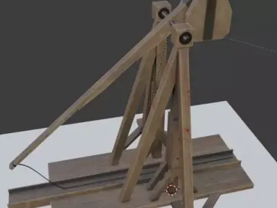 Medieval Trebuchet 3D model