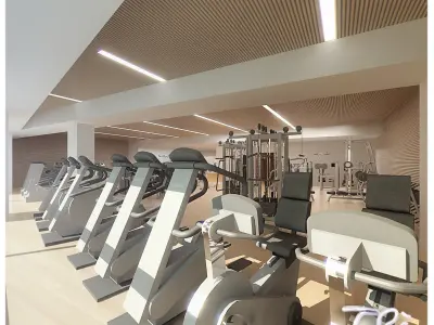 FITNESS GYM ROOM 3D model