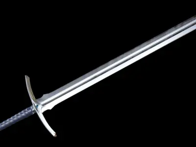 Sword Medieval Game Ready PBR Low-poly 3D model