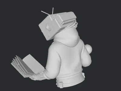 TvHead figure 3D print model