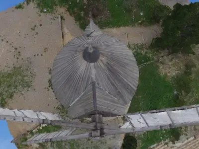 Windmill in France  still working 3D model
