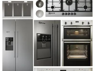 NEFF appliance collection Low-poly 3D model