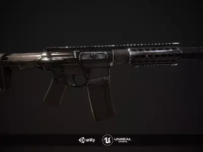 AAC Honey Badger Low-poly 3D model