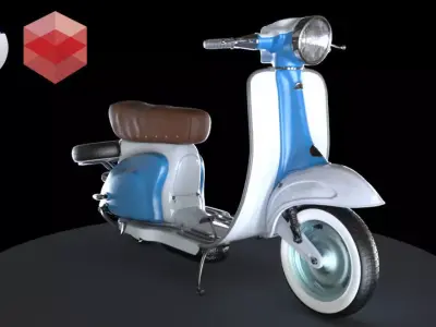 Scotter Siambretta Lambretta 3D model