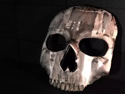 GHOST SIMON RILEY MW2 MASK 3D model