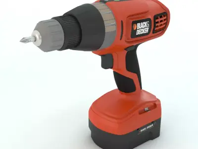 Cordless Drill Black and Decker 3D model