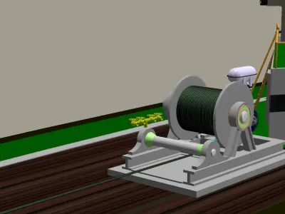 Oil Field Logistic Supply Vessel  LSV 3D model