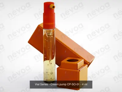 Vial Series - Mist sprayer - Cream pump - 4 ml 3D Model Pack