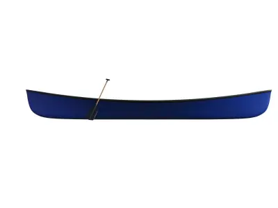 Canoe  Low-poly 3D model