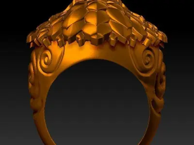 ring men hanuman 3D print model purchase