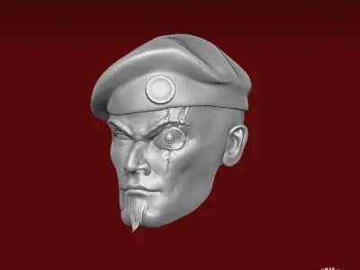 Mayhem with beret head for action figures 3D print model