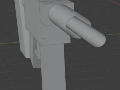 Low Poly Gun Free low-poly 3D model shop