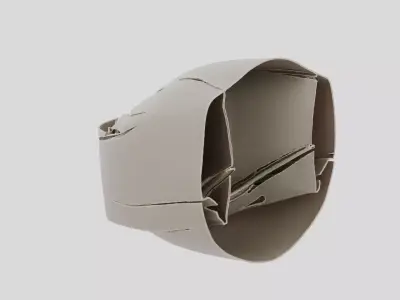 Industrial Factory Ventilation Duct Elbow for 3D print 3D model purchase