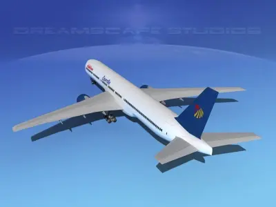 Boeing 777-300 MP Egypt Airlines 3D model