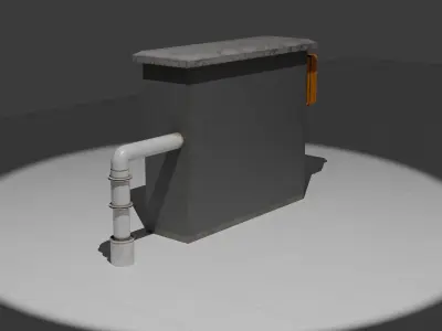 Liquid - Gas Pump Low-poly 3D model