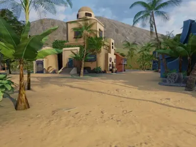 Lush Tropical Settlement 3D model