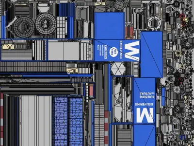 Curtainsider Trailer 4 Variant Collection All PBR Unity Textures Low-poly 3D model
