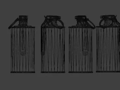 Smoke grenade Low-poly 3D model purchase