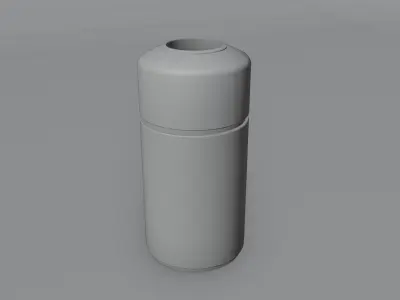NYC Subway Trash Can 4K Low-poly 3D model