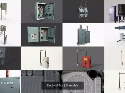 Electrical Box 3D Model Pack