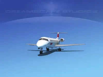 Embraer ERJ-145 Swissair 3D model