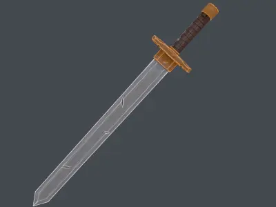 The sword Low-poly 3D model
