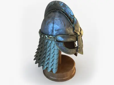 Viking Helmet 3D model 8