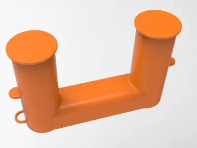 DOUBLE BOLLARD 3D model