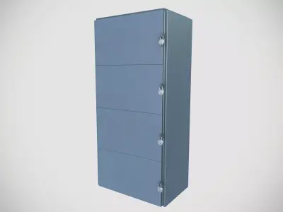 Locker Low-poly 3D model purchase