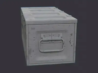 Military Loot Crate Regular Box Low-poly 3D model