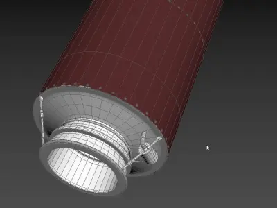 Trident D5 Submarine Ballistic Missile 3D model