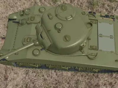 Sherman tank Free 3D model