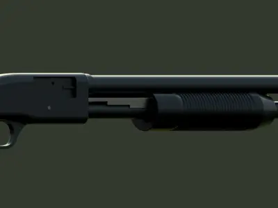 Mossberg 500 shotgun 3D model 3D model