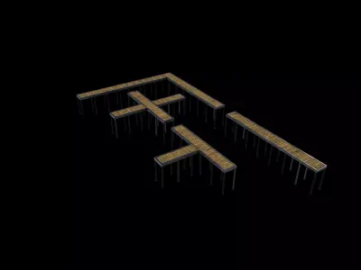 Sidewalk System 03 3D model