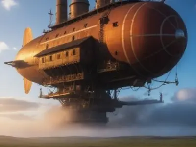 The Sky Fortress - Steampunk Airship 3D print model