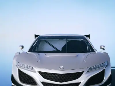 Honda NSX GT3 2019 Low-poly 3D model