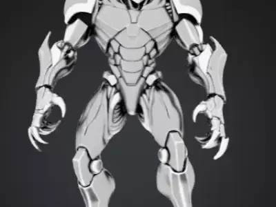 Sentinel Superior Sci-Fi Robot 3D Model  Game Ready Mech PBR  Low-poly 3D model