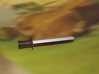 medieval style sword 3D model