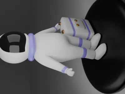 astronaut 3D model 3