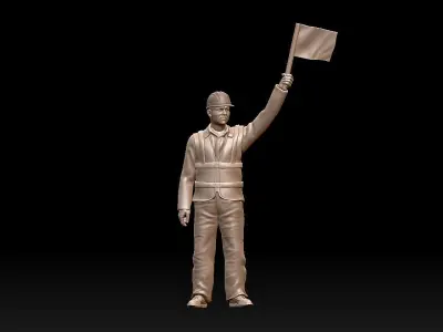 staff railroad 3D print model buy