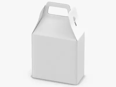Paper Box 02 White 3D model