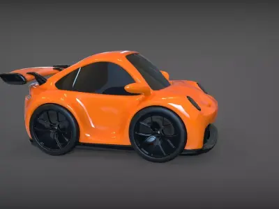 Porsche GT3 Toy Car Ready to Print 3D print model